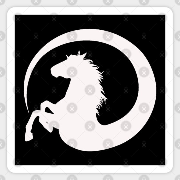 horse moon Sticker by Waleed Mahmud